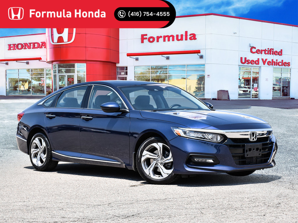 Blue 2019 Honda Accord Sedan Front-Wheel Drive Continuously Variable Transmission