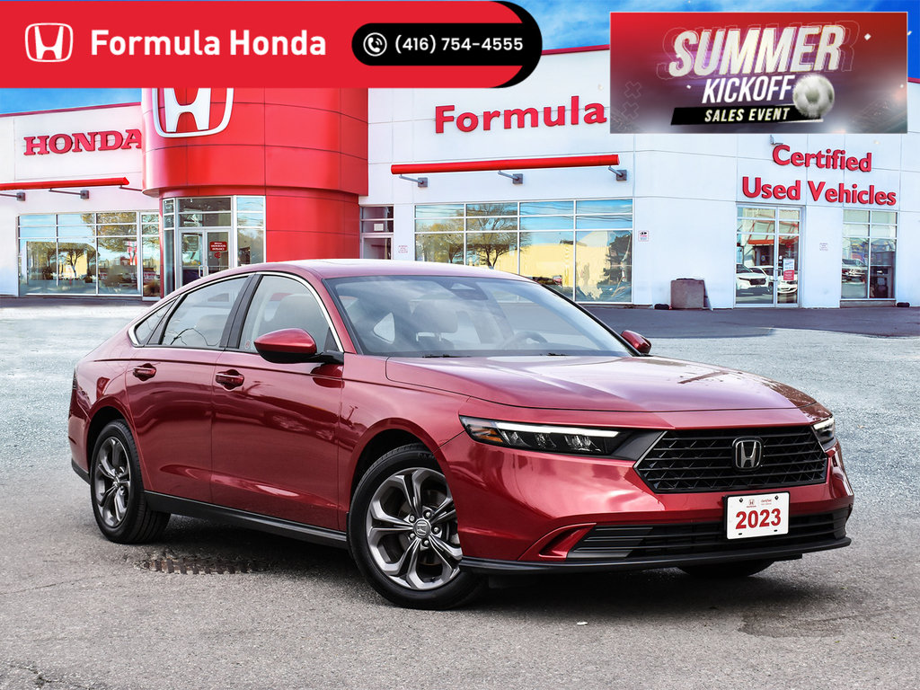 Radiant Red Metallic 2023 Honda Accord EX FWD Sedan Front-Wheel Drive Continuously Variable Transmission