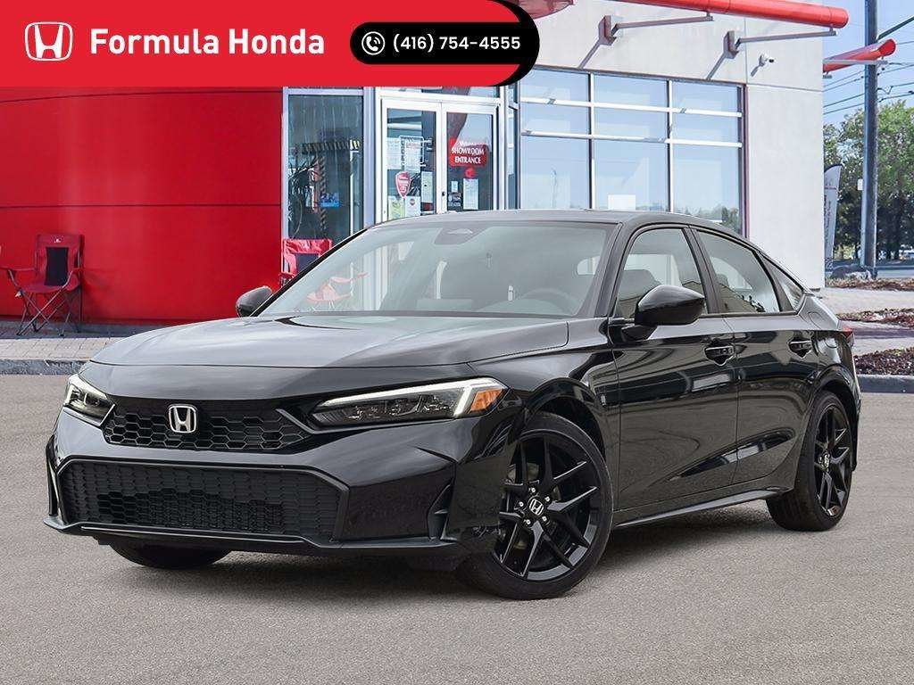 Crystal Black Pearl 2026 Honda Civic Hybrid Hatchback Front-Wheel Drive Automatic