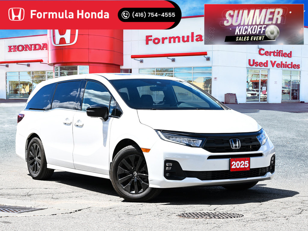 Platinum White Pearl 2025 Honda Odyssey Minivan Front-Wheel Drive Automatic