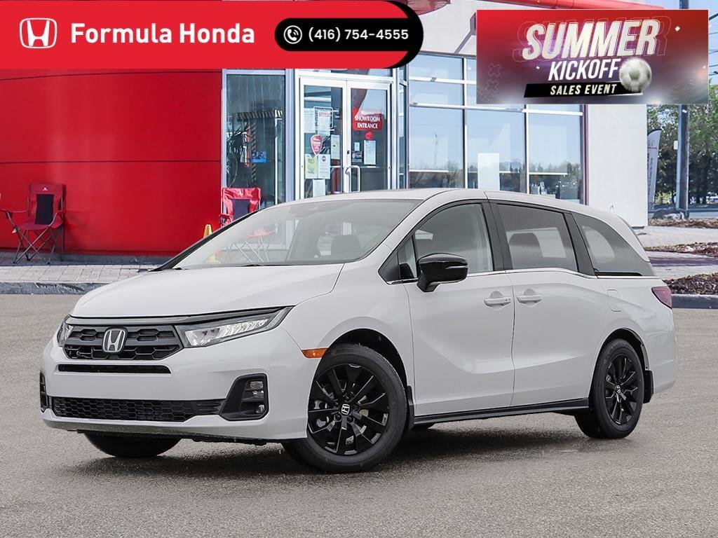 Platinum White Pearl 2026 Honda Odyssey Sport-L FWD Minivan Front-Wheel Drive Automatic