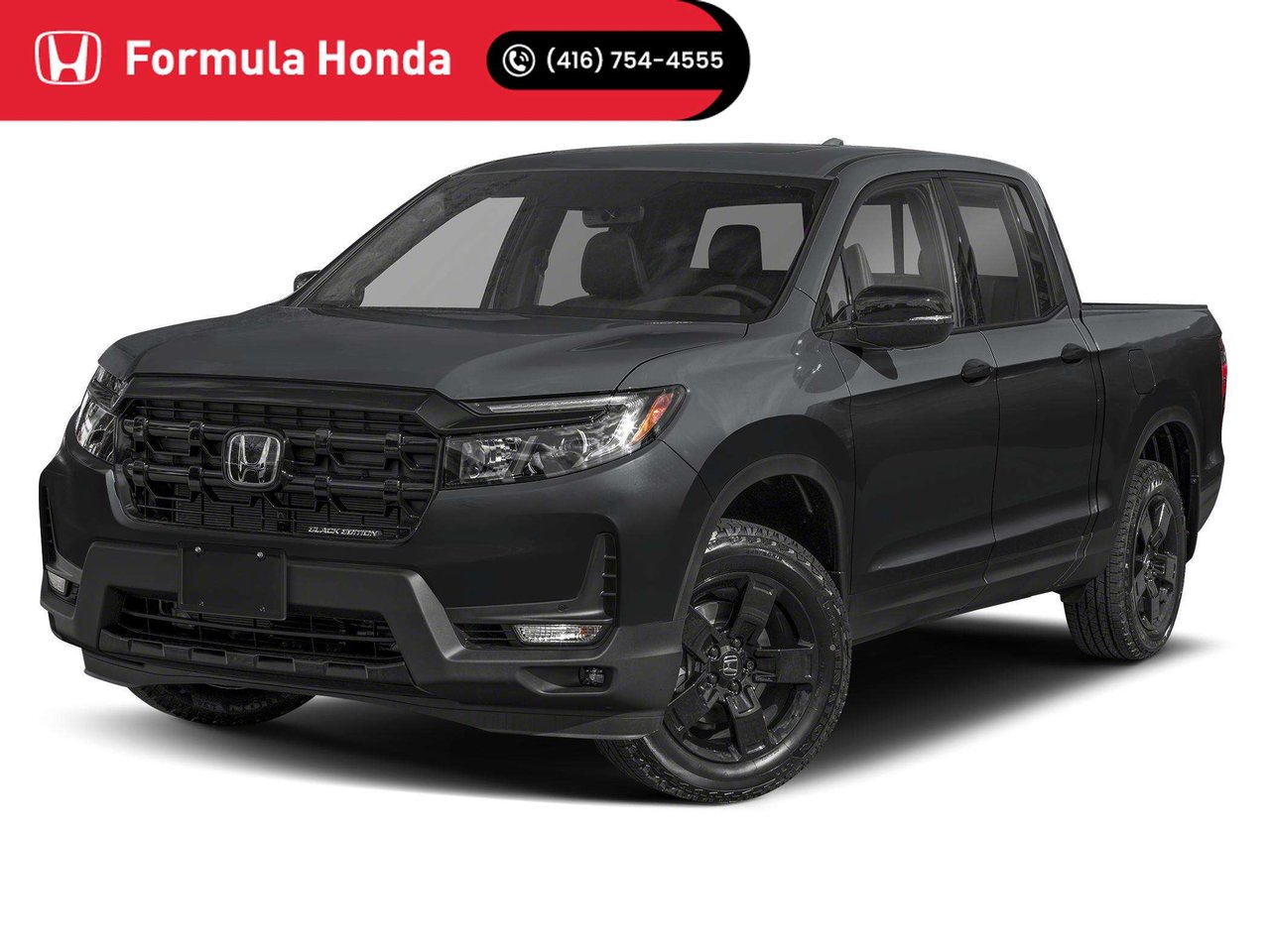 Crystal Black Pearl 2025 Honda Ridgeline Pickup Truck All-Wheel Drive Automatic