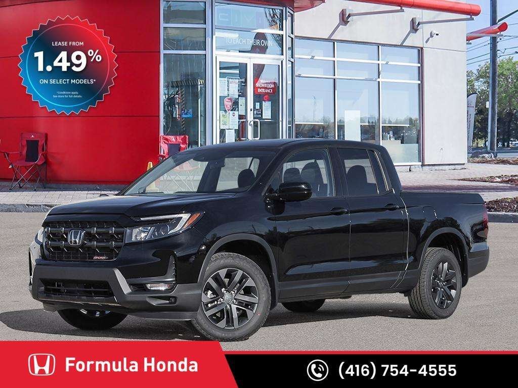 Crystal Black Pearl 2026 Honda Ridgeline Pickup Truck All-Wheel Drive Automatic