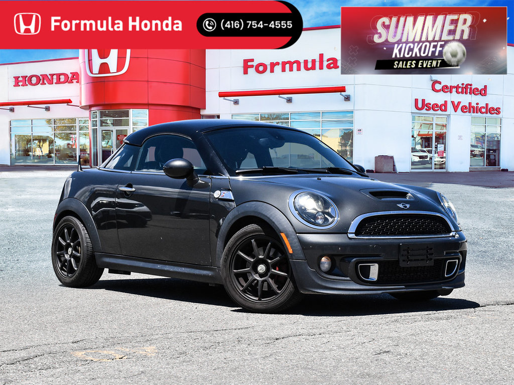 Highclass Gray Metallic 2012 MINI Cooper Coupe Coupe Front-Wheel Drive Automatic