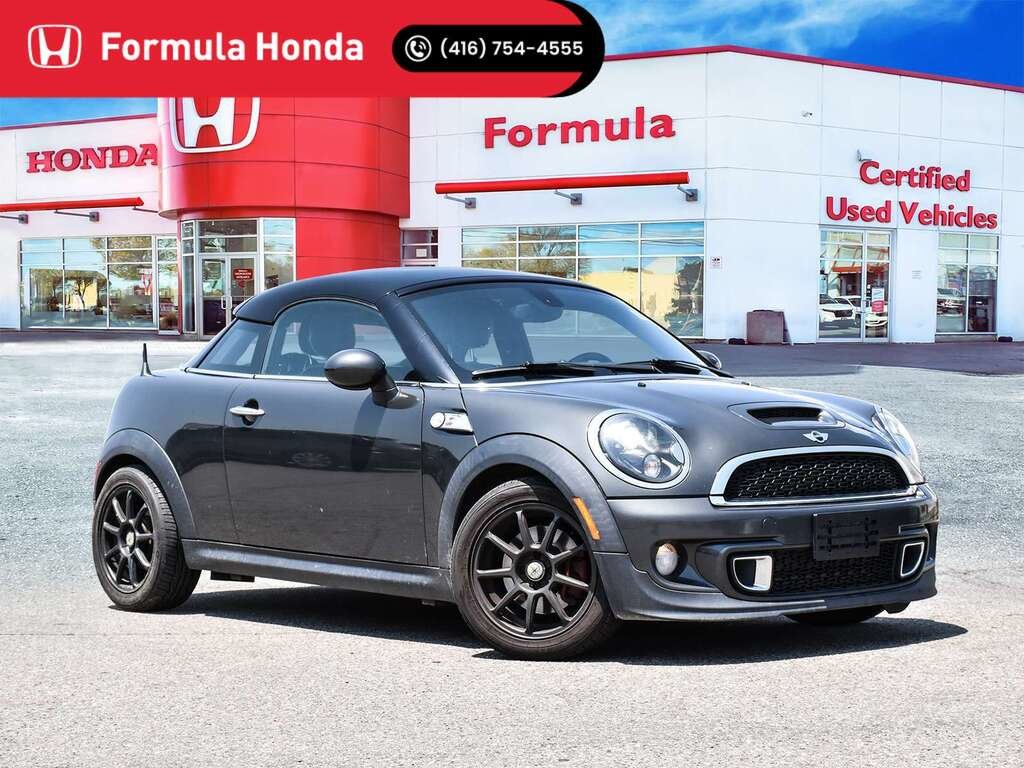 Highclass Gray Metallic 2012 MINI Cooper Coupe Coupe Front-Wheel Drive Manual
