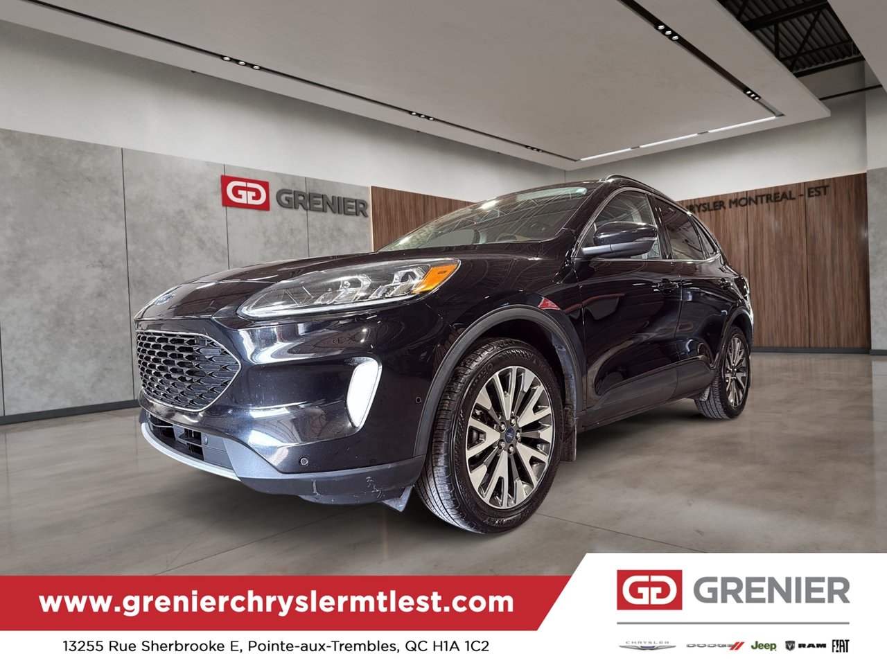 Black 2020 Ford Escape Hybrid SUV / Crossover All-Wheel Drive