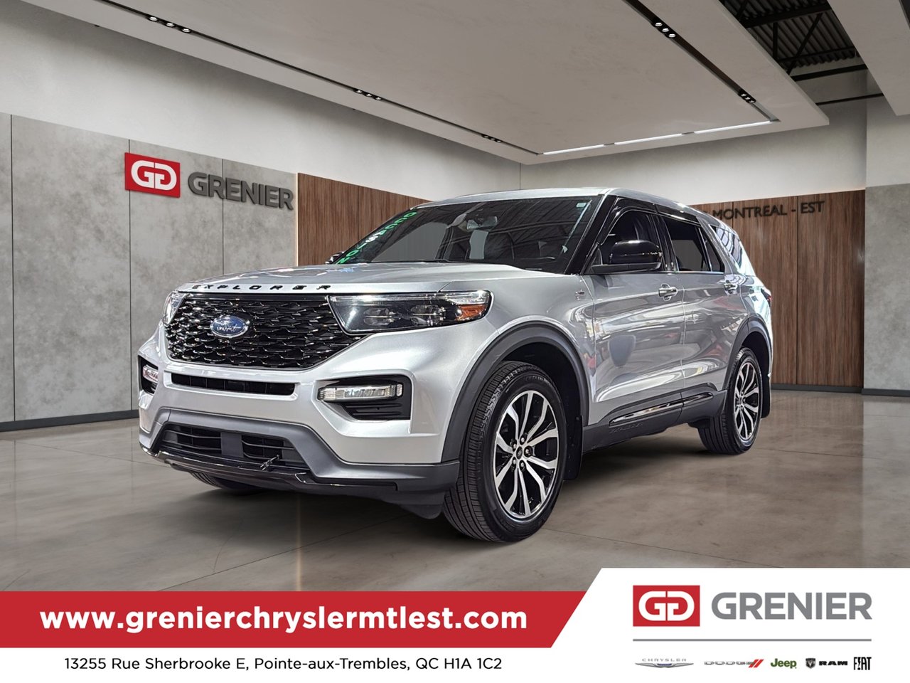 Gray 2022 Ford Explorer SUV / Crossover All-Wheel Drive Automatic