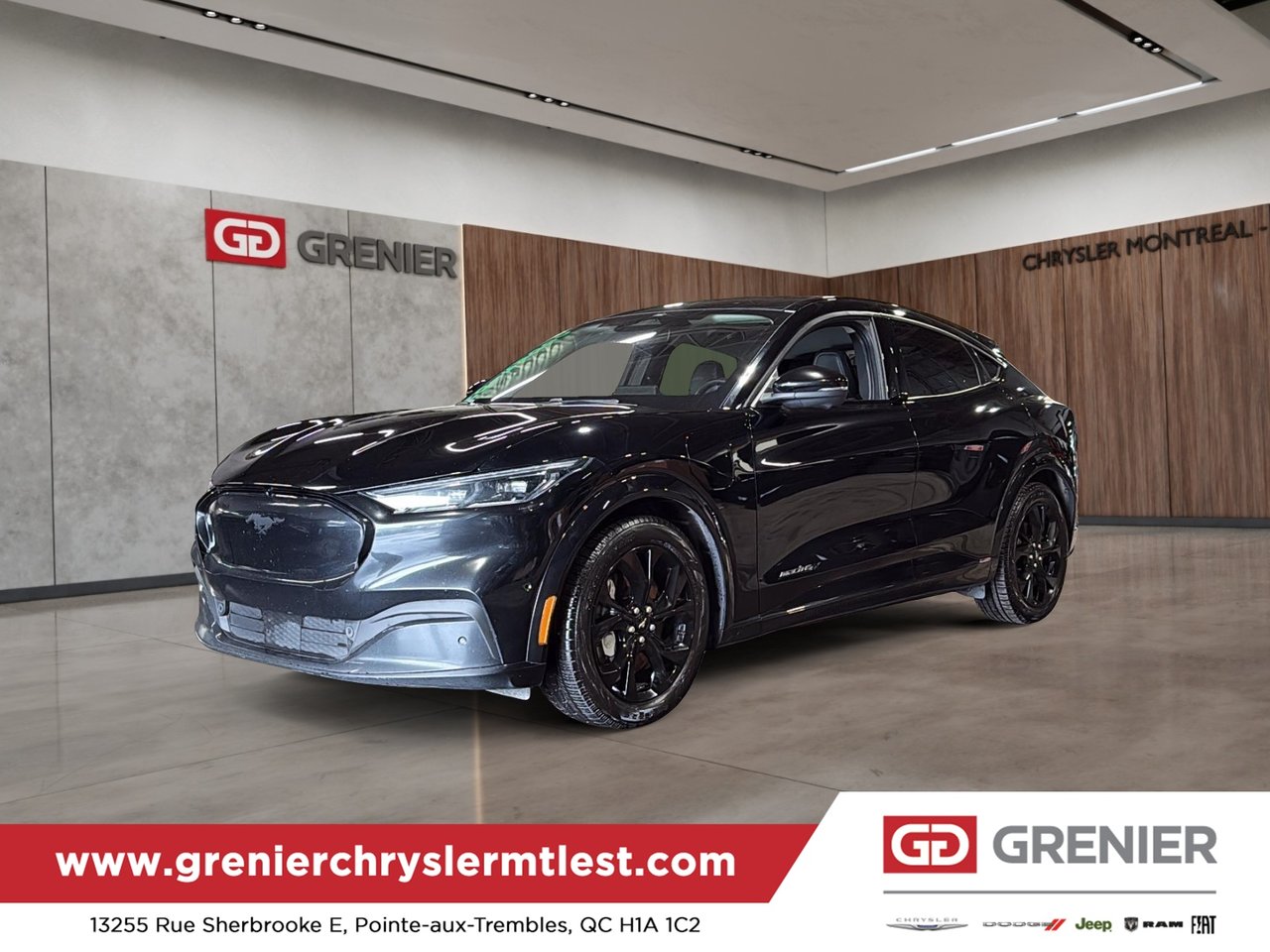 Black 2023 Ford Mustang Mach-E SUV / Crossover All-Wheel Drive Automatic