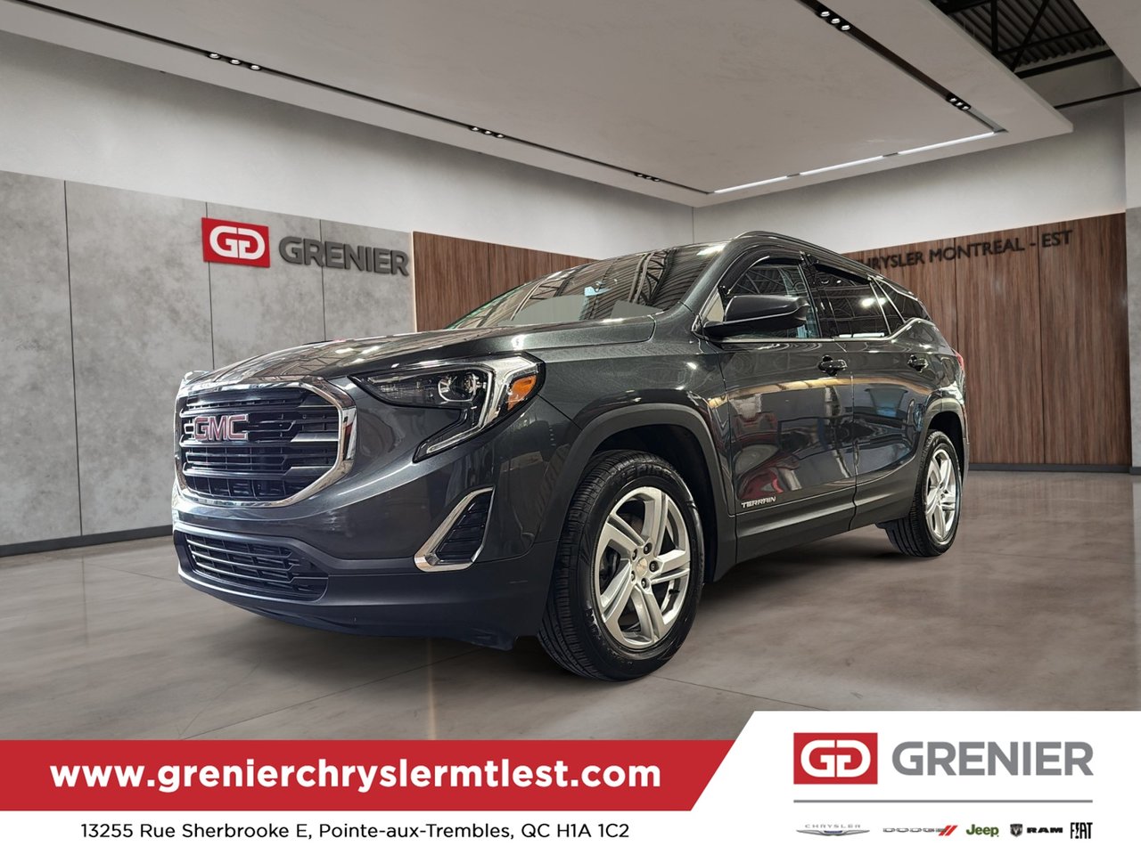 Gray 2020 GMC Terrain SUV / Crossover Four-Wheel Drive Automatic