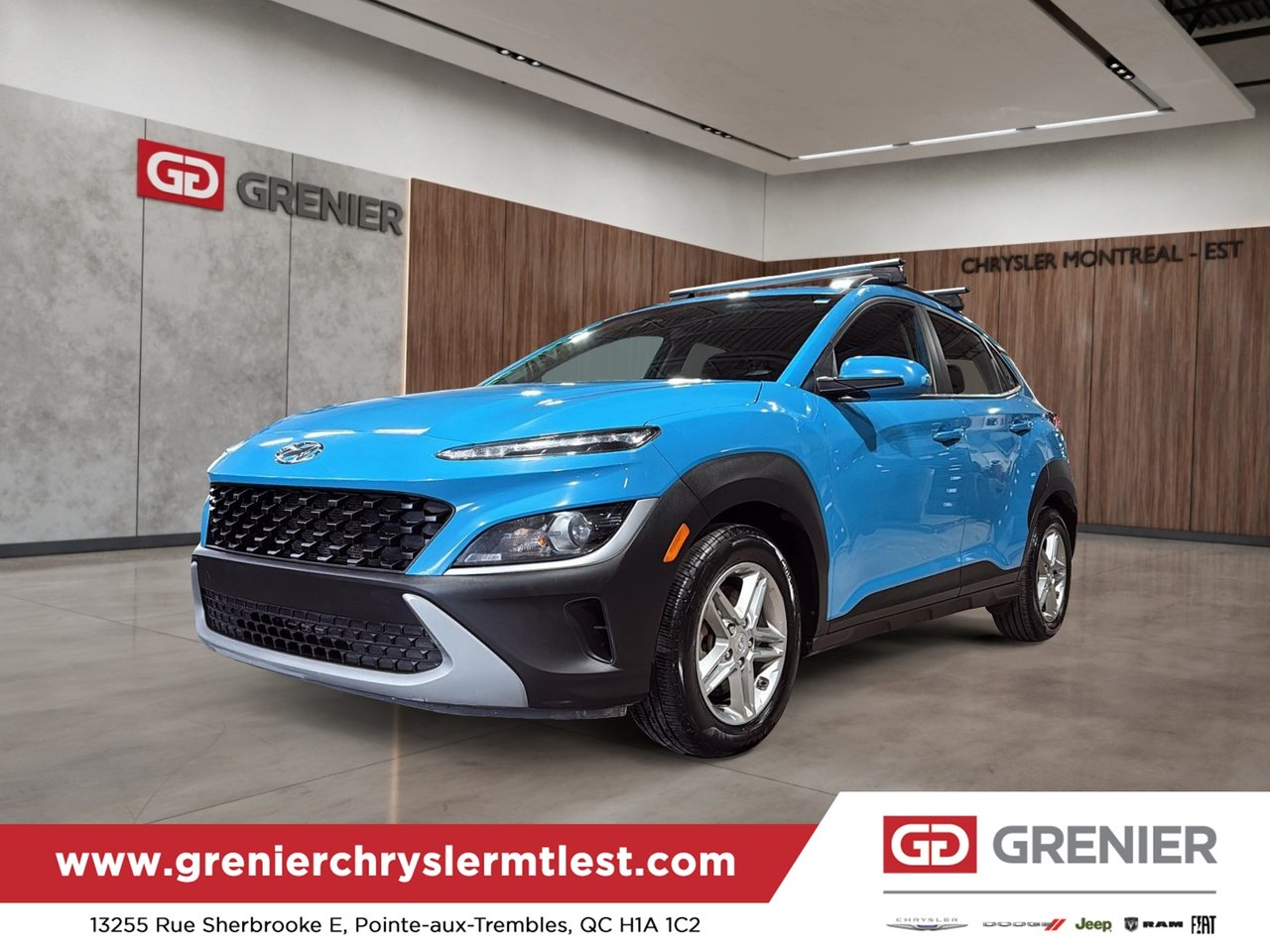 Blue 2022 Hyundai Kona SUV / Crossover  Automatic