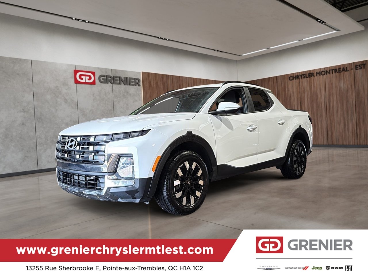 White 2025 Hyundai Santa Cruz Pickup Truck Automatic