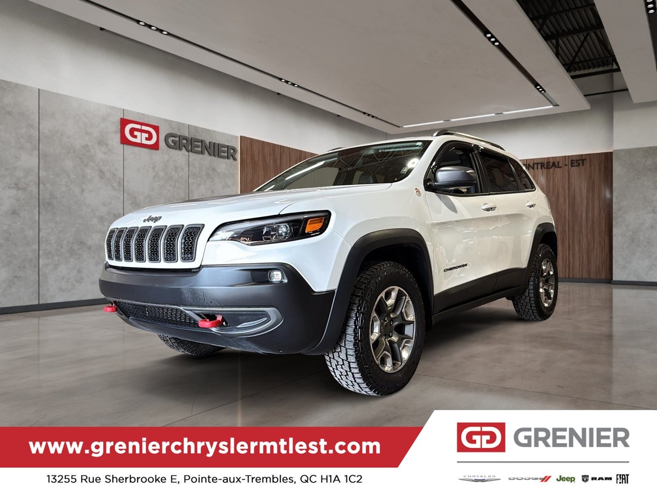 White 2019 Jeep Cherokee SUV / Crossover Four-Wheel Drive Automatic