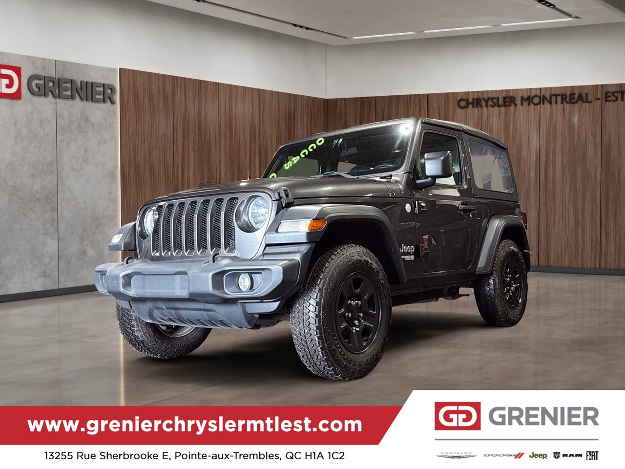 Gray 2018 Jeep Wrangler Sport 4WD SUV / Crossover Four-Wheel Drive