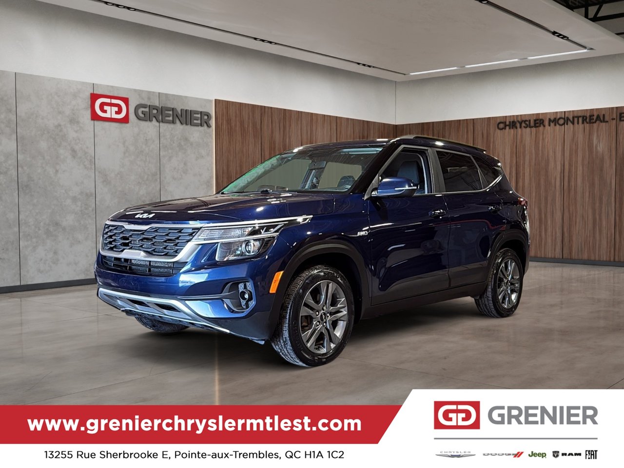 Blue 2022 Kia Seltos SUV / Crossover All-Wheel Drive Automatic