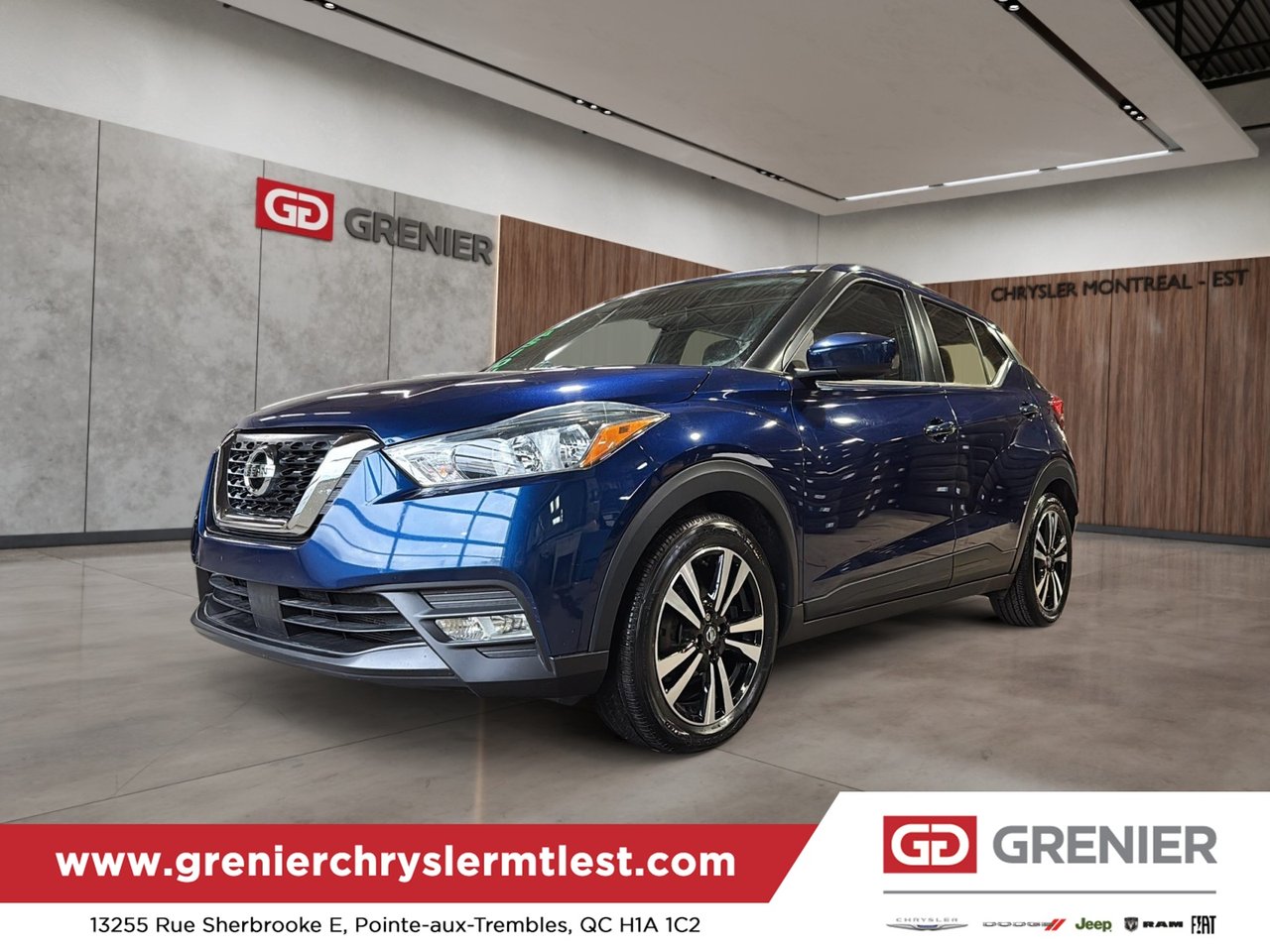 Blue 2020 Nissan Kicks SUV / Crossover Front-Wheel Drive 