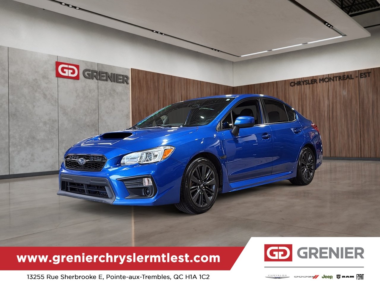 Blue 2020 Subaru WRX Sedan All-Wheel Drive Manual