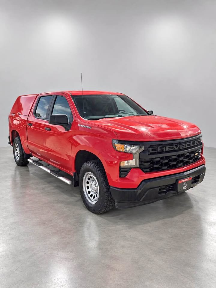 Red 2022 Chevrolet Silverado 1500 Pickup Truck Four-Wheel Drive Automatic
