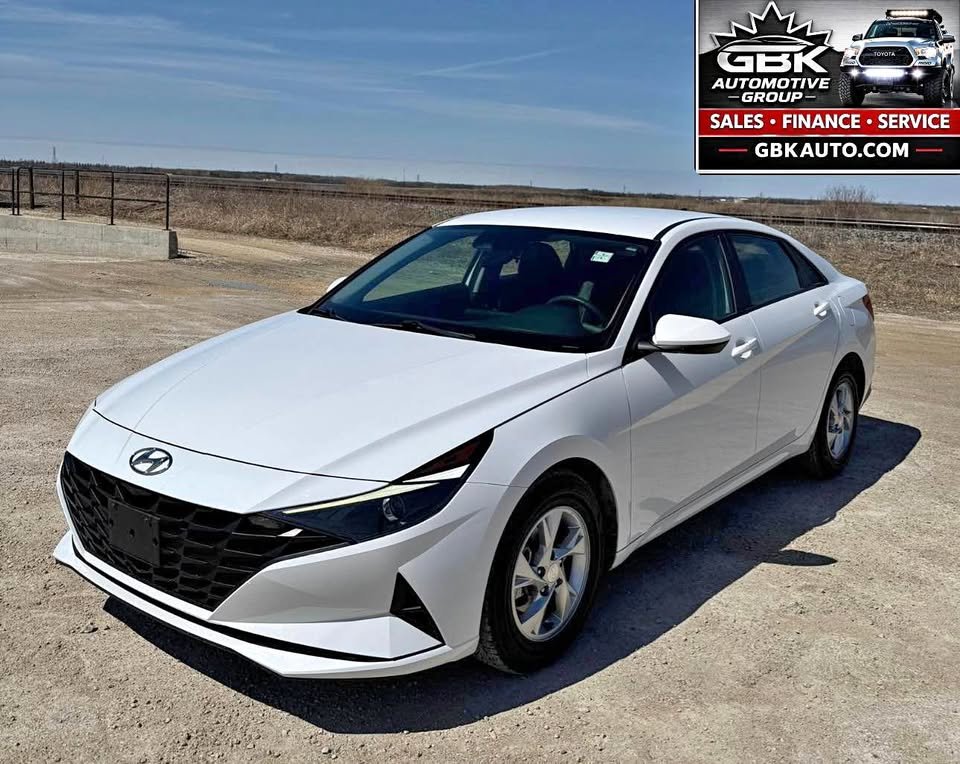 White 2021 Hyundai Elantra Sedan Automatic