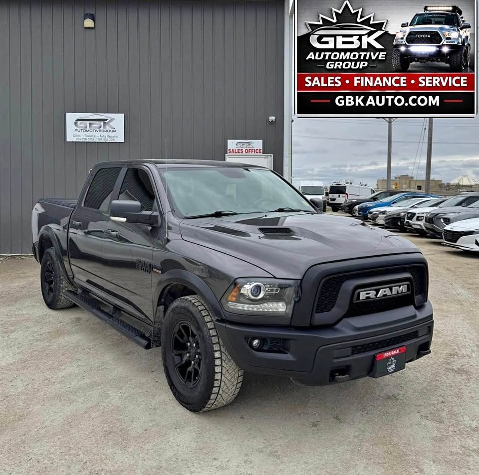 Black 2018 RAM 1500 Pickup Truck Four-Wheel Drive Automatic