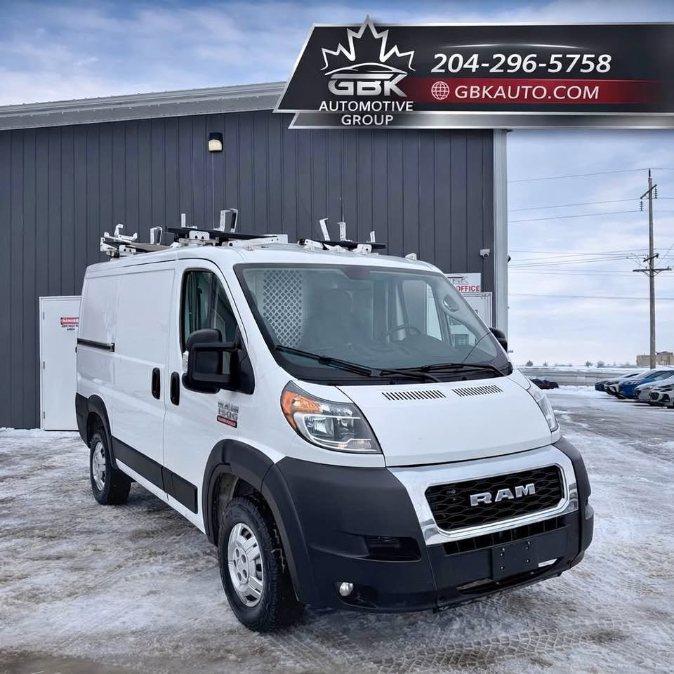 White 2020 RAM ProMaster 1500 118 Low Roof Cargo Van FWD Van Front-Wheel Drive Automatic