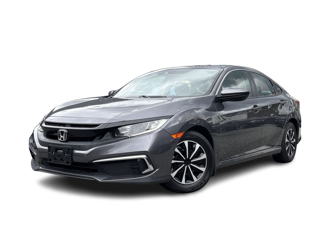 Gray (Modern Steel MET) 2019 Honda Civic Sedan Front-Wheel Drive Continuously Variable Transmission