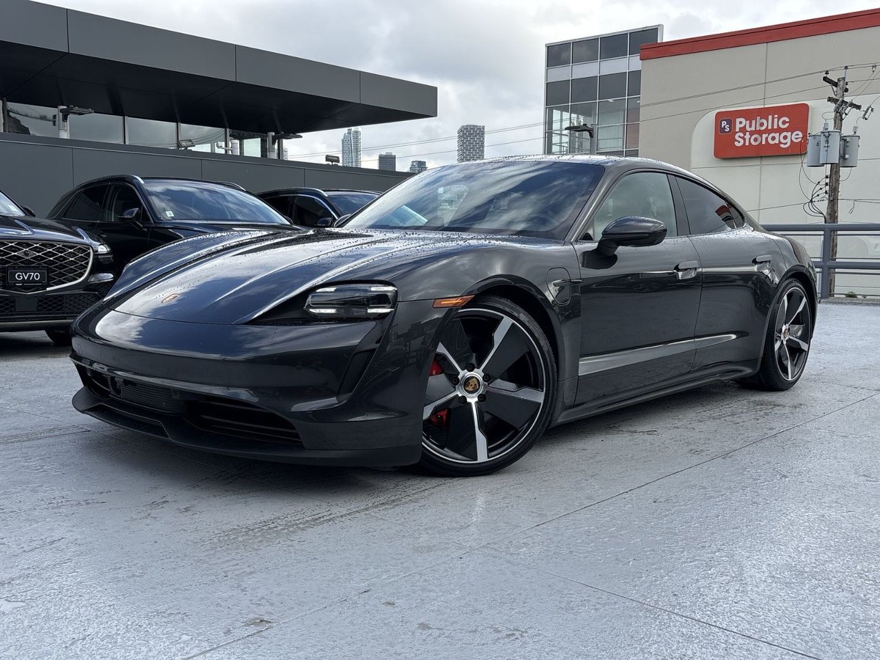White 2023 Porsche Taycan Sedan All-Wheel Drive Automatic