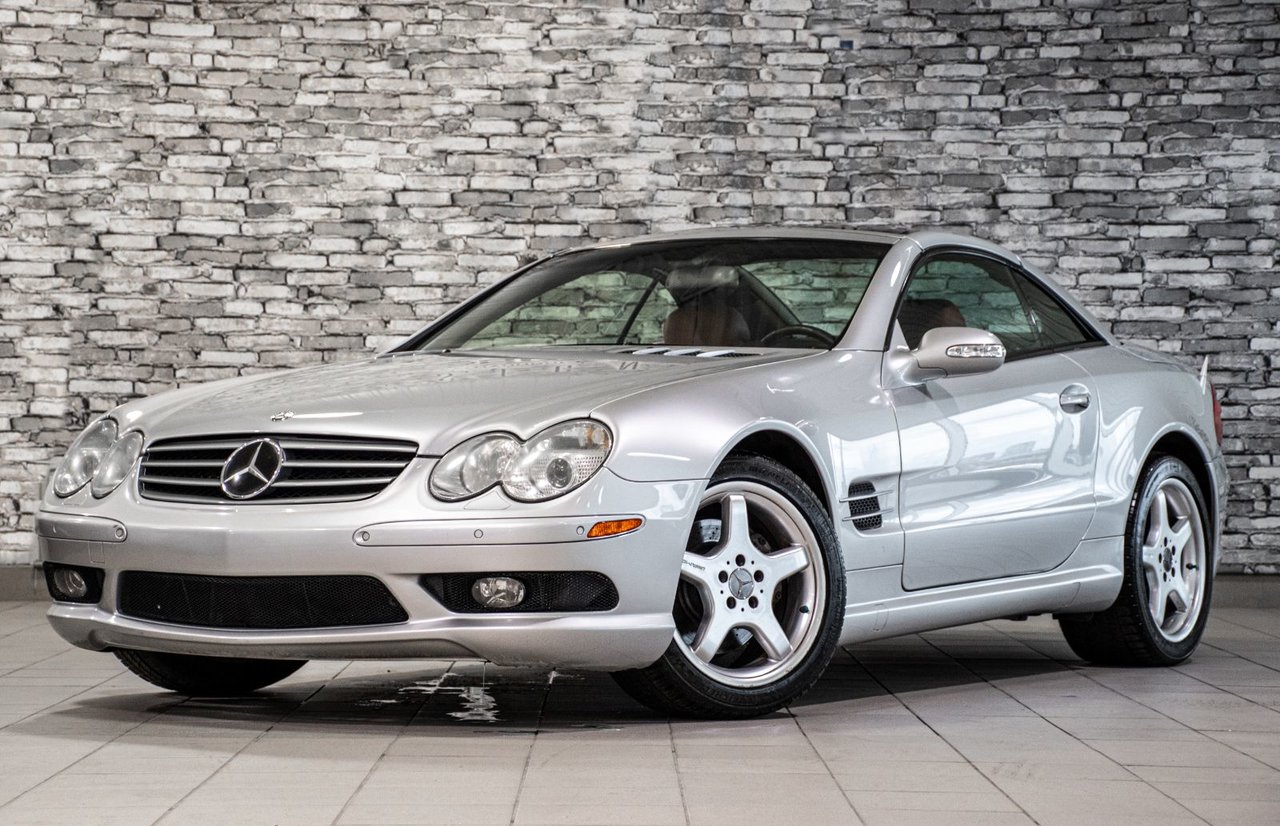 Silver 2003 Mercedes-Benz SL-Class SL 500 Convertible Rear-Wheel Drive Automatic