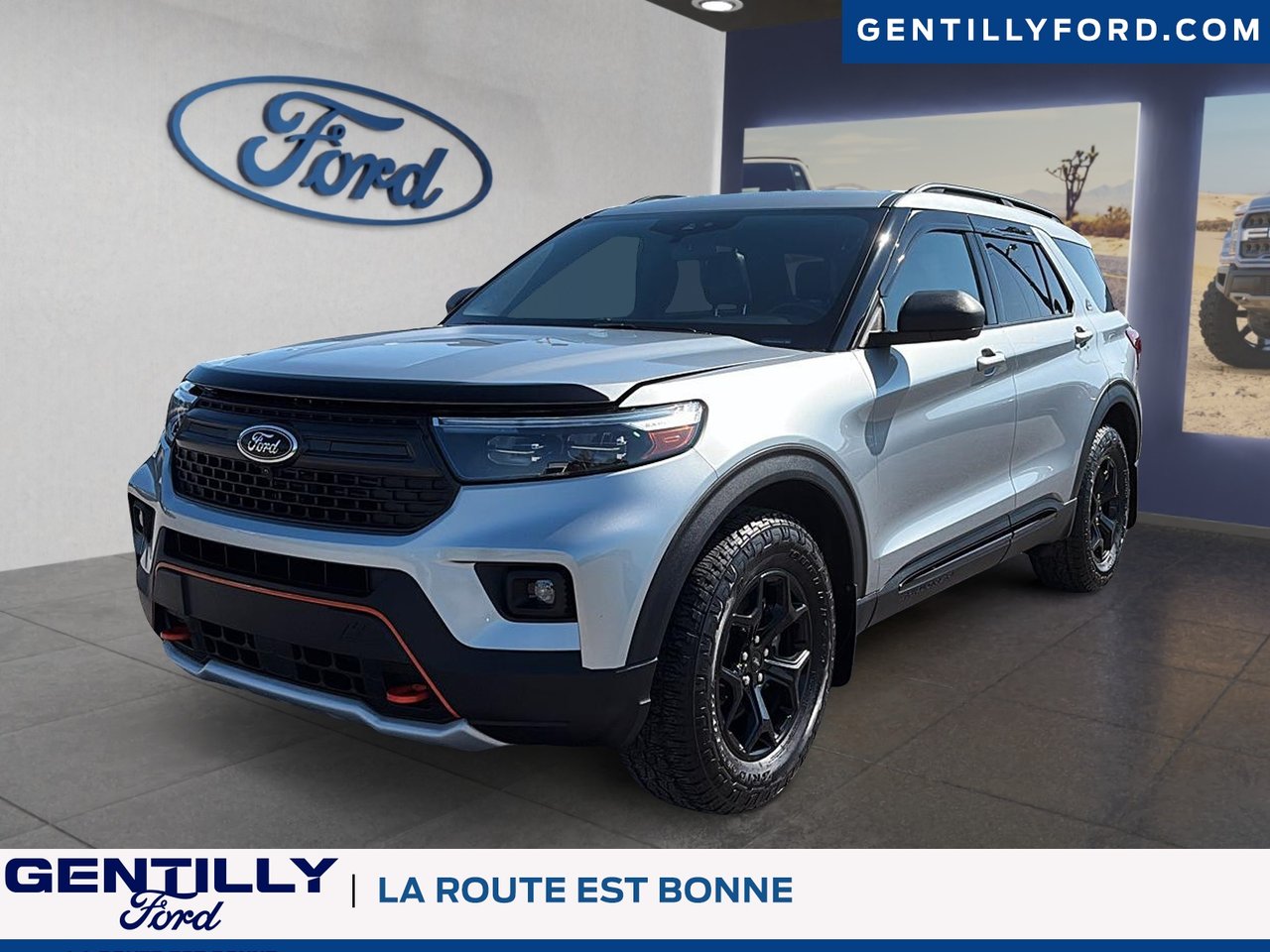 Silver 2023 Ford Explorer SUV / Crossover All-Wheel Drive Automatic