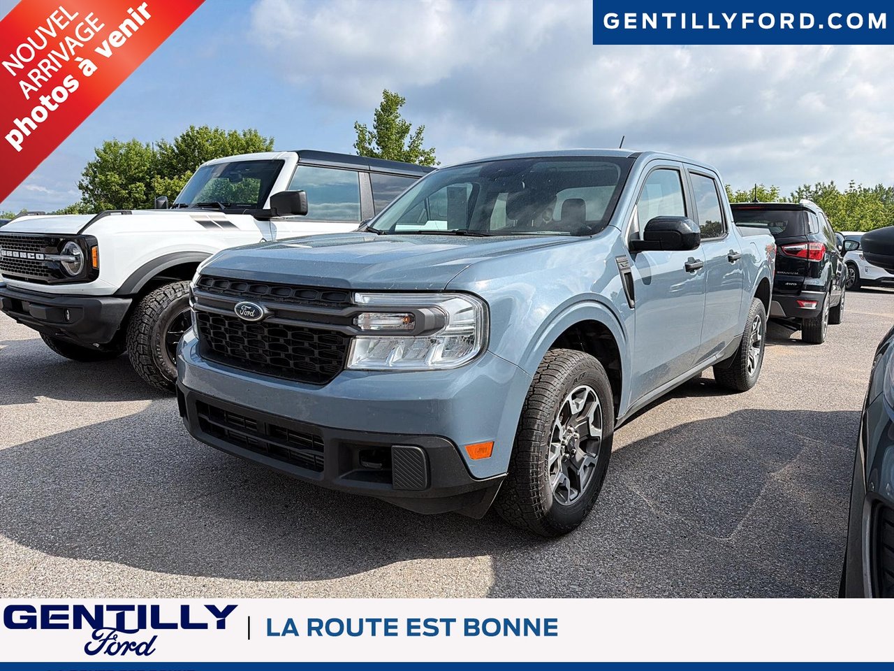 Gray 2024 Ford Maverick XLT SuperCrew AWD Pickup Truck All-Wheel Drive Automatic