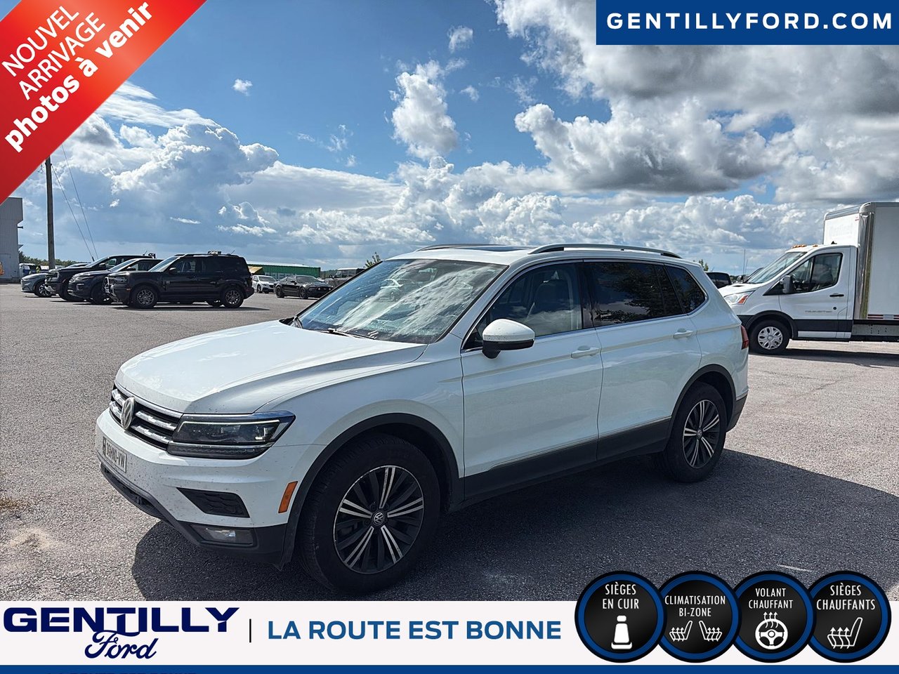 White 2019 Volkswagen Tiguan SUV / Crossover  Automatic