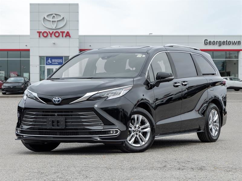 Midnight Black Metallic 2025 Toyota Sienna Minivan All-Wheel Drive Automatic