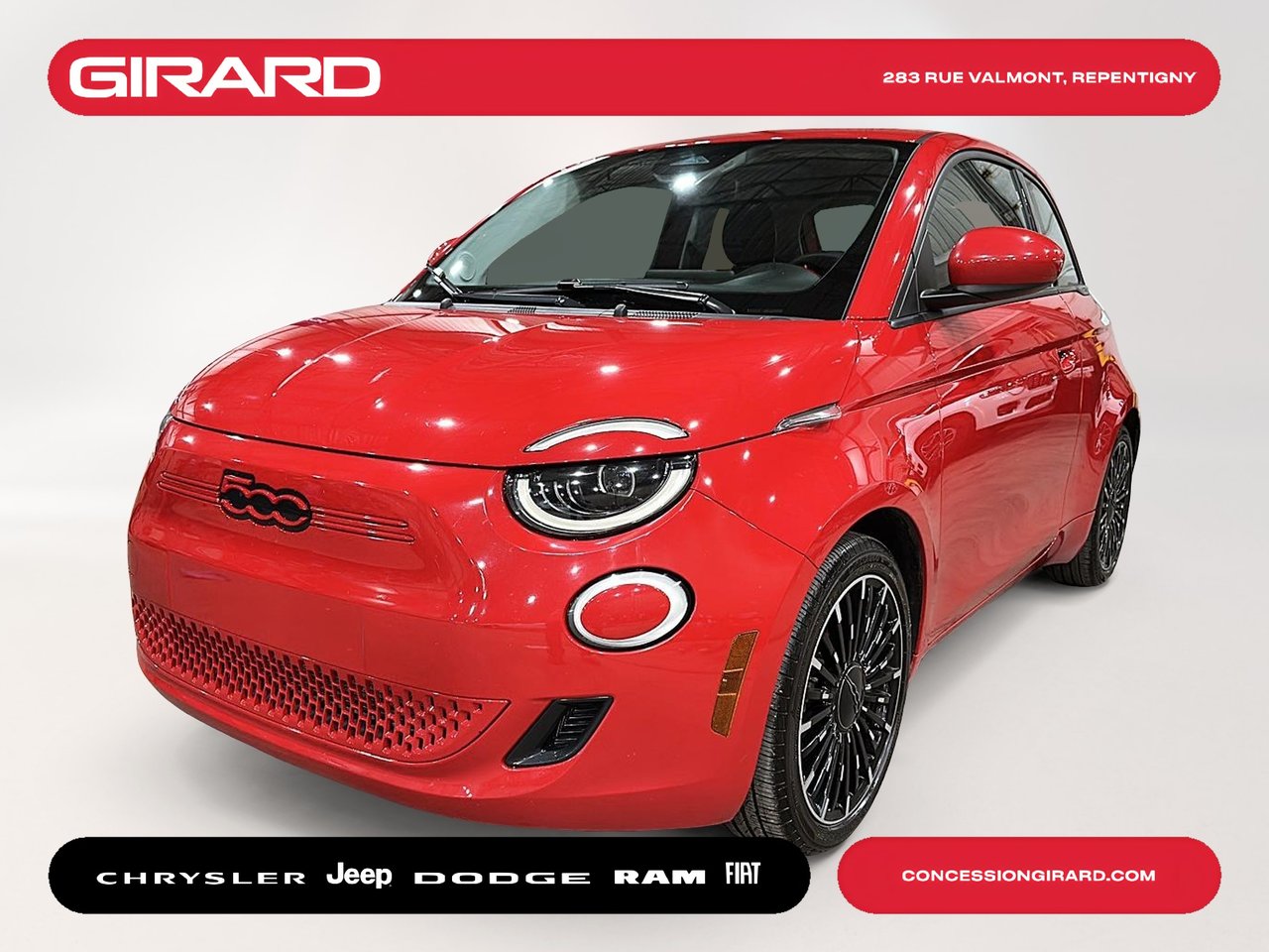 ROUGE BY (RED) 2024 FIAT 500e (RED) Edition FWD Hatchback Automatic