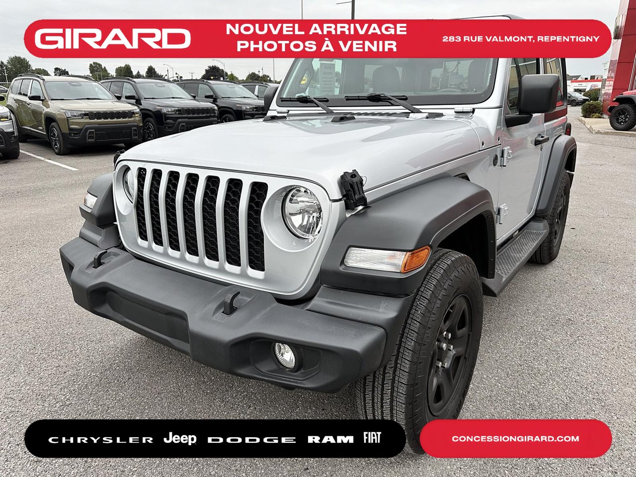 Silver 2024 Jeep Wrangler SUV / Crossover Four-Wheel Drive