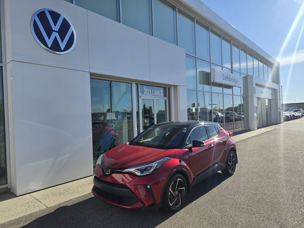 Red 2021 Toyota C-HR Limited FWD SUV / Crossover Front-Wheel Drive 