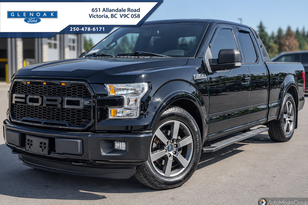 Black 2016 Ford F-150 Pickup Truck Four-Wheel Drive 6-Speed Automatic