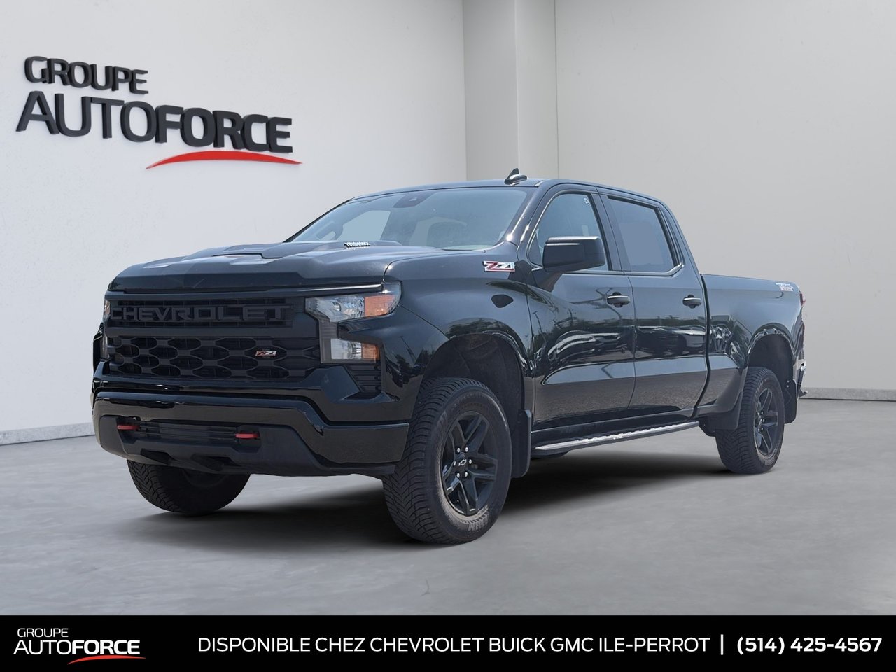 Black 2024 Chevrolet Silverado 1500 Pickup Truck Four-Wheel Drive Automatic