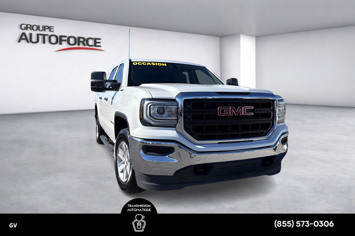 White 2018 GMC Sierra 1500 Pickup Truck Four-Wheel Drive Automatic