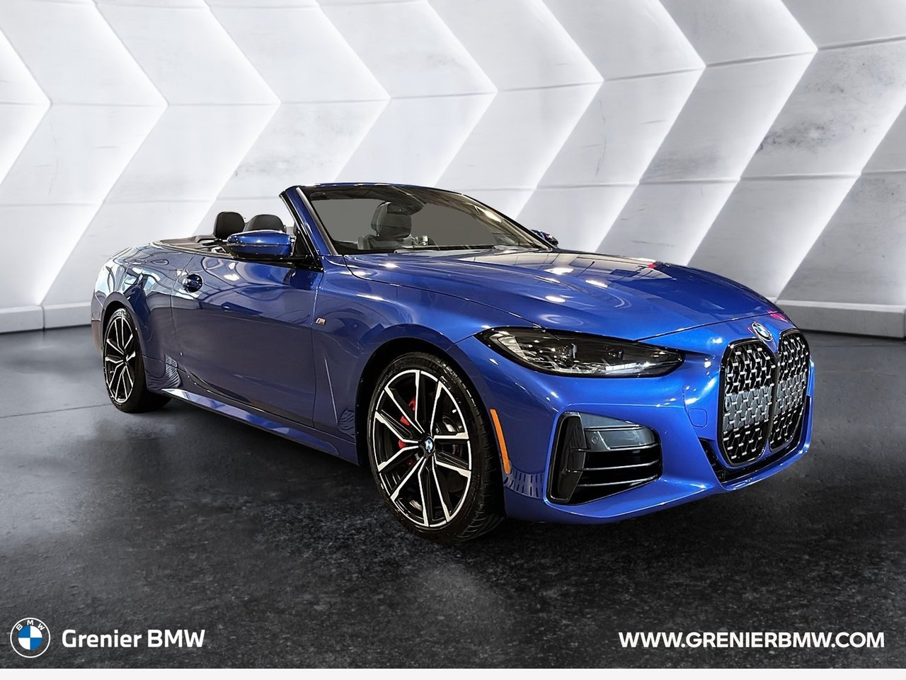 Blue 2024 BMW 4 Series Convertible All-Wheel Drive Automatic