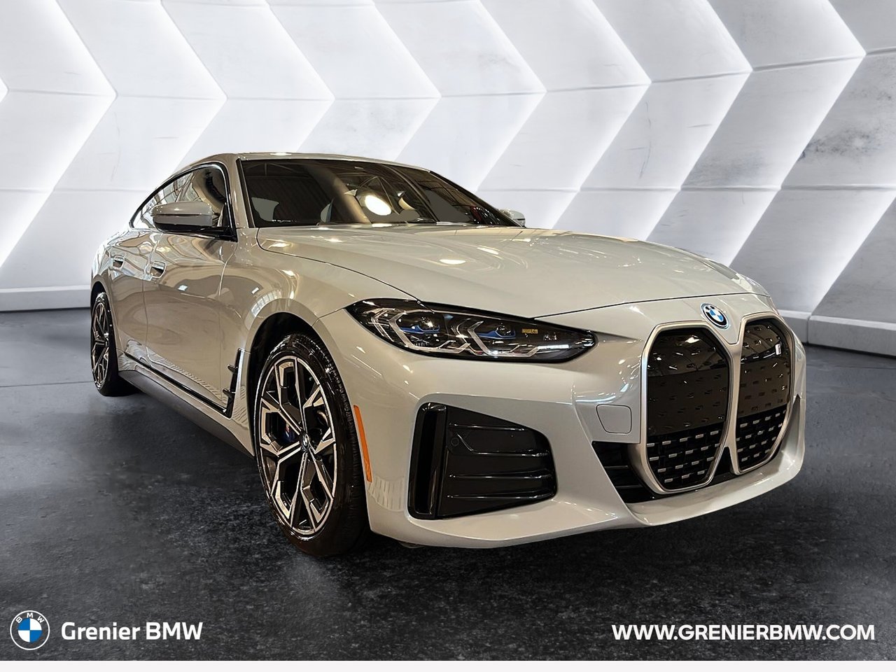 Gray 2022 BMW i4 Sedan Rear-Wheel Drive Automatic