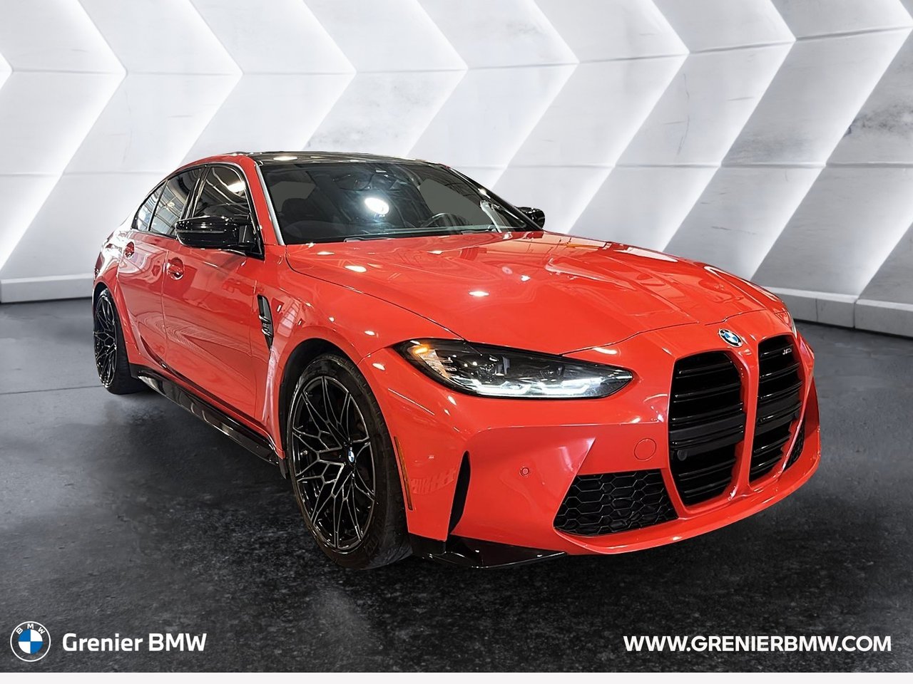 Red 2024 BMW M3 Sedan Rear-Wheel Drive Manual