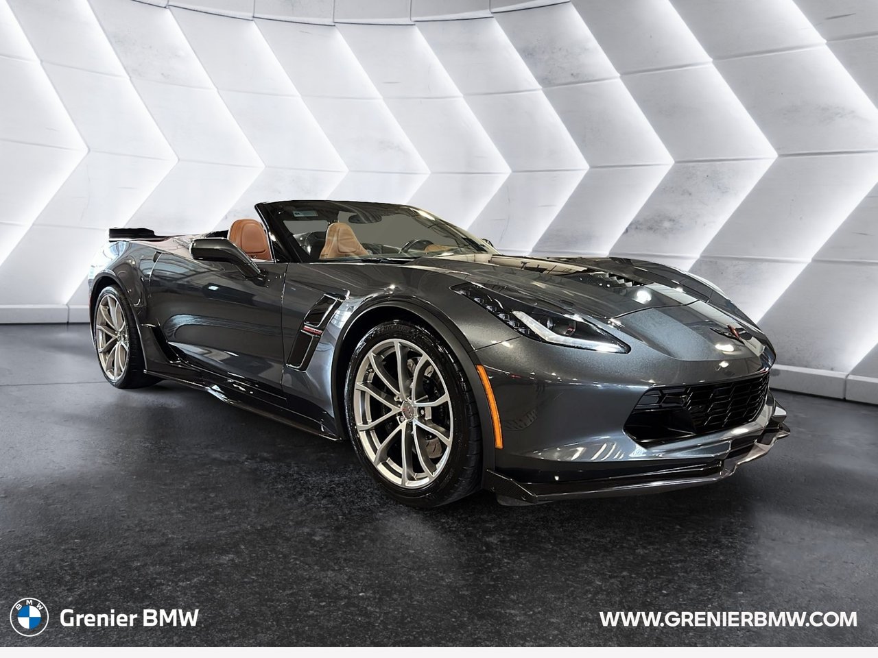 Gray 2017 Chevrolet Corvette Convertible Rear-Wheel Drive Automatic