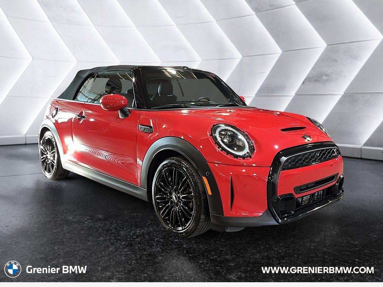 Red 2024 MINI Cooper Convertible Front-Wheel Drive Automatic