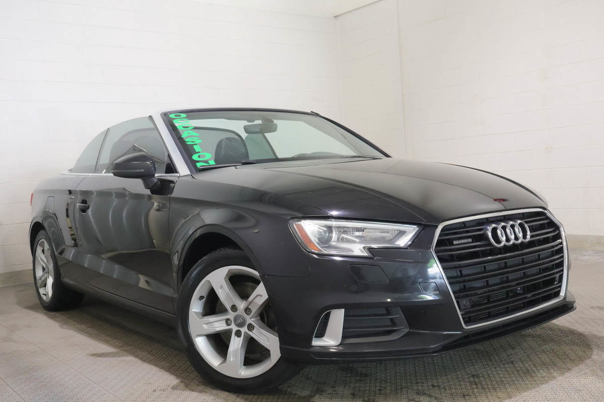 Black 2018 Audi A3 Convertible Automatic