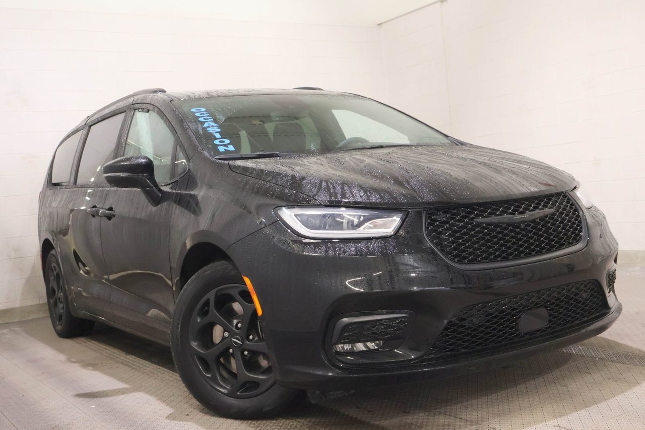 Black 2024 Chrysler Pacifica Hybrid Minivan Front-Wheel Drive Automatic