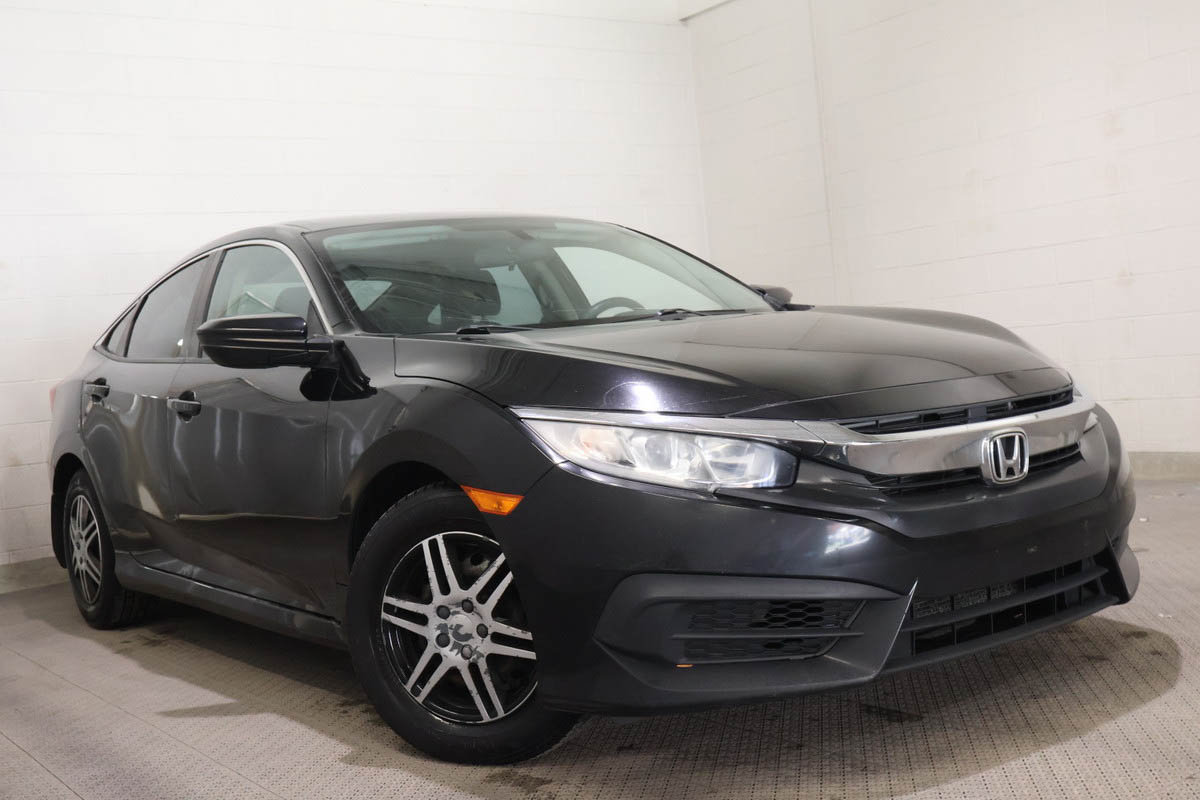 Black 2017 Honda Civic Sedan Front-Wheel Drive Manual