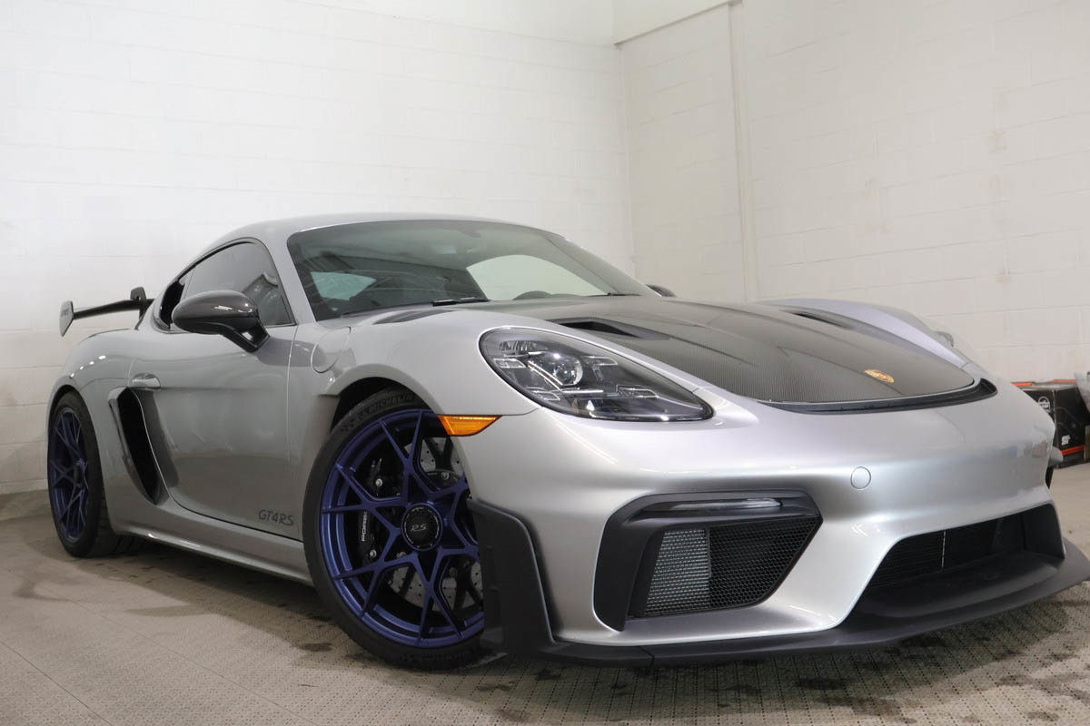Gray 2025 Porsche 718 Cayman GT4 RS RWD Coupe Rear-Wheel Drive Automatic