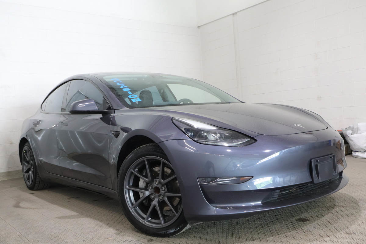 Gray 2023 Tesla Model 3 RWD Sedan Rear-Wheel Drive Automatic