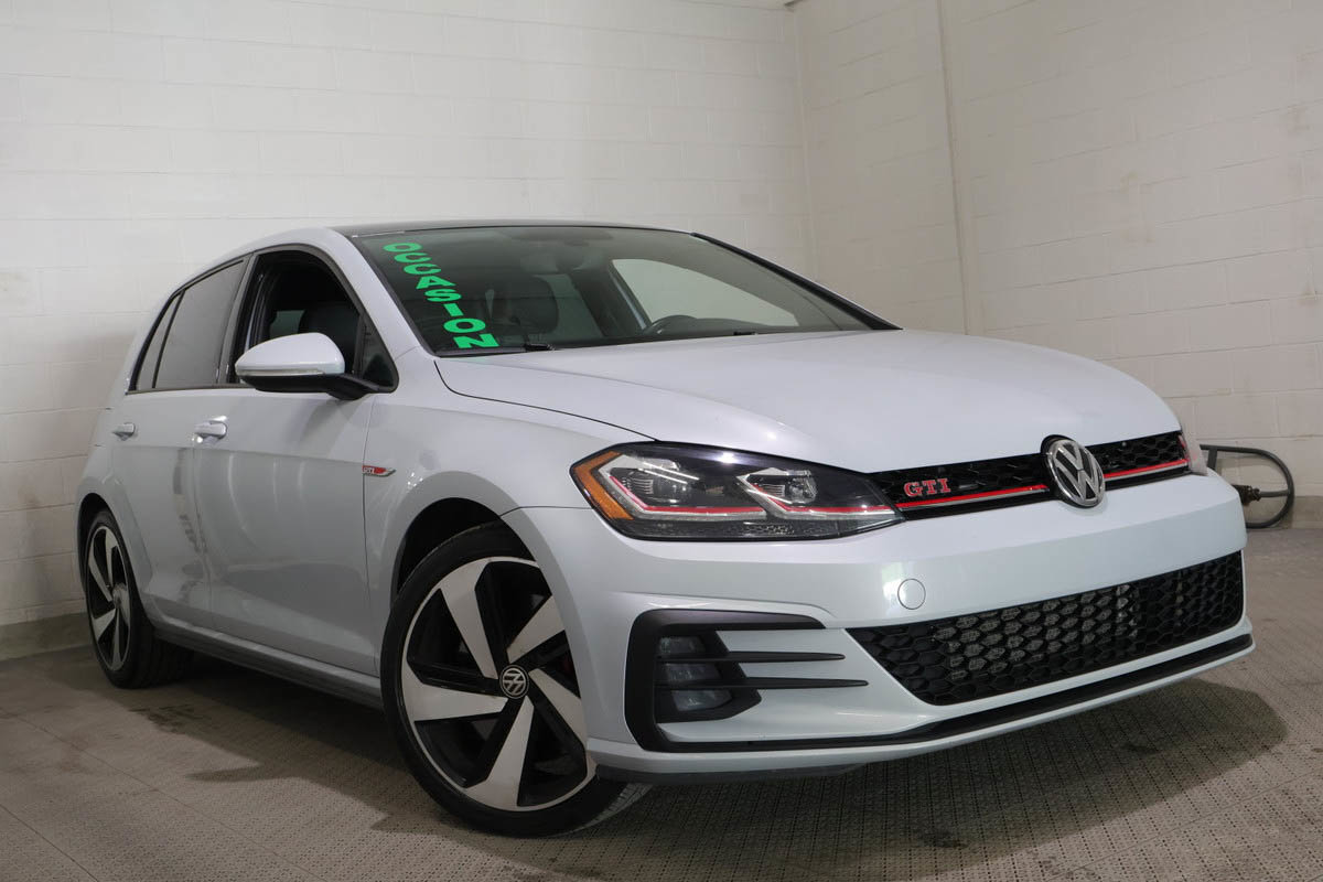WHITE SILVER 2019 Volkswagen Golf GTI Hatchback Front-Wheel Drive Automatic