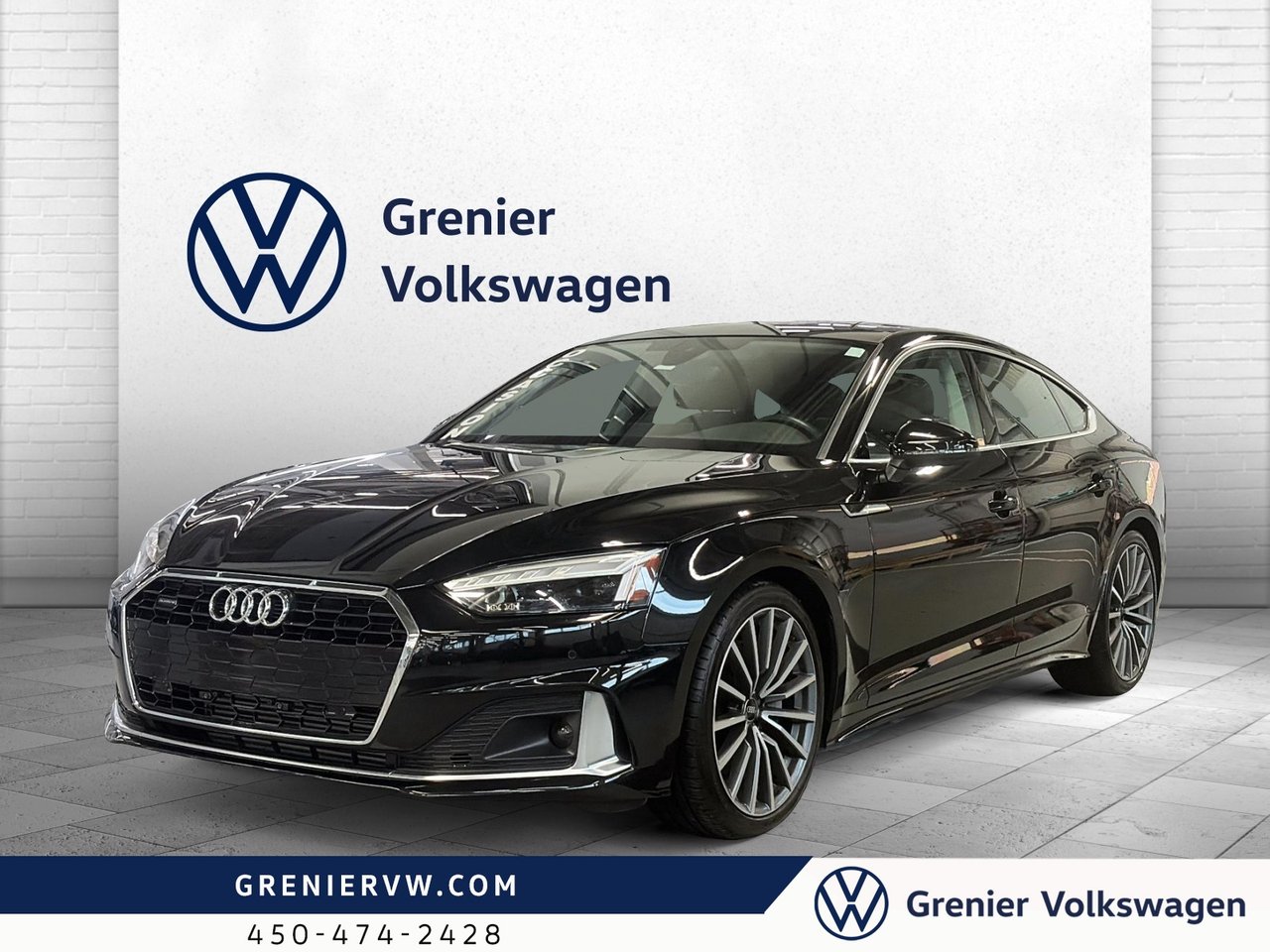 Black 2023 Audi A5 Sportback Sedan  Automatic