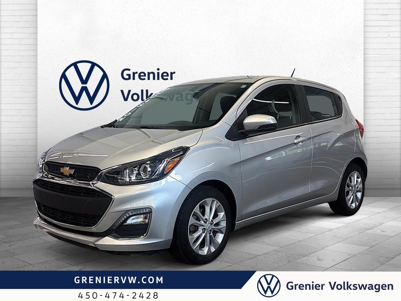 Gray 2021 Chevrolet Spark Hatchback Front-Wheel Drive Continuously Variable Transmission